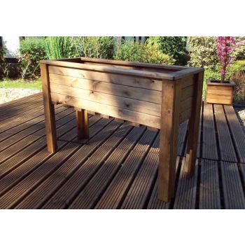 Multi Pack of 3 - Large Wiltshire (Raised) Trough - Redwood - L47.5 x W109 x H72 - Minimal Assembly Required