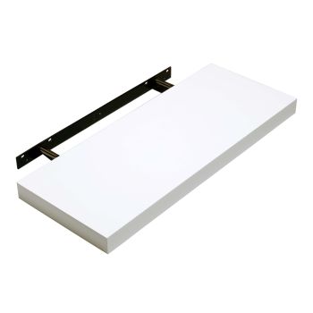 Hudson - MDF/Chipboard - 900 x 235 x 38 mm - White Gloss