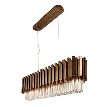 Mars Over Table Chandelier - Glass/Metal - L22 x W120 x H34 cm - Gold