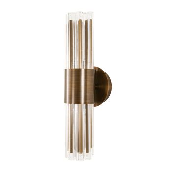 Ives Wall Lamp - Metal/Glass - L12.5 x W12 x H40.3 cm - Brass