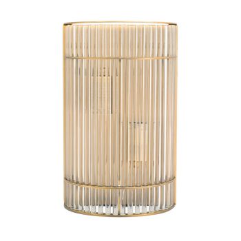 Troy Wall Lamp - Metal/Glass - L11 x W20 x H32 cm - Brass