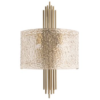 Basil Wall Lamp - Metal/Glass - L11 x W34.5 x H55 cm - Brass