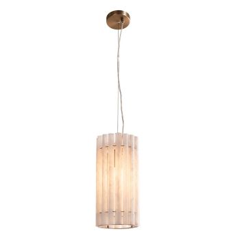 Seren Pendant - Metal/Alabaster - L15 x W15 x H30 cm - Bronze