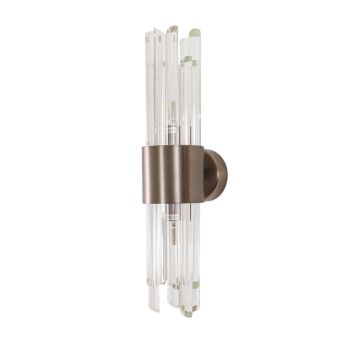 Billie Wall Lamp - Metal/Glass - L12.6 x W8.9 x H40 cm - Bronze