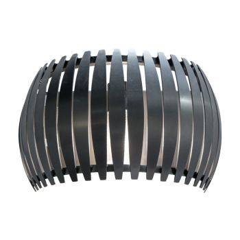 Castor Wall Lamp - Metal - L17.5 x W33 x H20 cm - Gunmetal