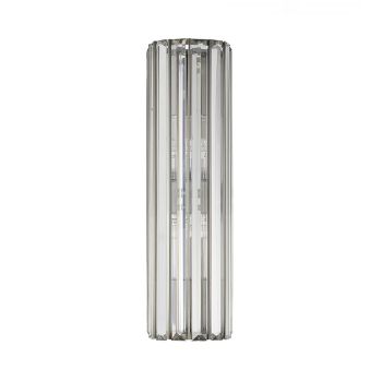 Yule Wall Lamp - Metal/Crystal - L15.5 x W12 x H40 cm - Gunmetal