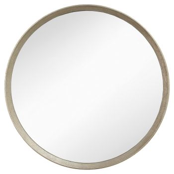 Flare Wall Framed Mirror - Resin - L6.3 x W106.7 x H106.7 cm - Silver