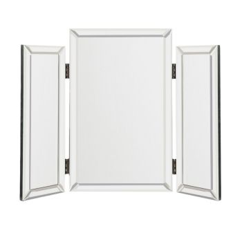 Celia Dressing Table Mirror - Metal - L2 x W68 x H56 cm - Silver