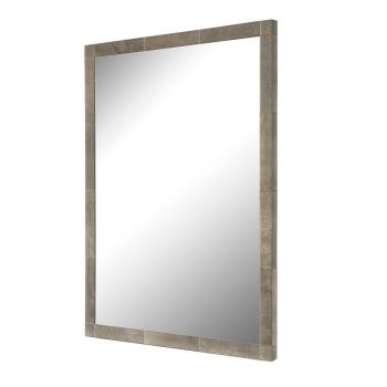 Harlow Framed Mirror - L3.3 x W44 x H56 cm - Grey