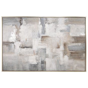 Ivar Canvas Art - Wood - L3.8 x W182.9 x H121.9 cm - Champagne/Grey/Neutral