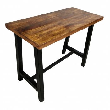 Induse Bar Table 130cm - Mango Wood/Iron - L60 x W130 x H102 cm