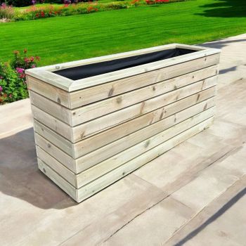 London Garden Planter - Pressure Treated Wood - L210 x W40 x H40 cm