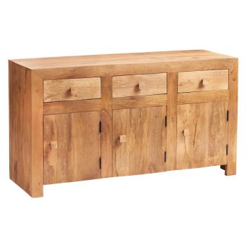 Toko Light Mango Large Sideboard - Solid Mango Wood - L45 x W135 x H75 cm