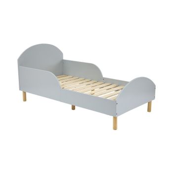 Kids Toddler Bed Frame - L144 x W74 x H68 cm - Grey