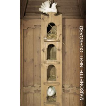 Optional Extra - Maisonette Nest Cupboard for Ipswich Aviaries 8 Natural - Pressure Treated Red Pine