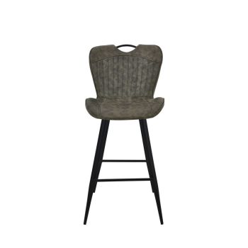Mala Bar Fabric Chair (Set of 2) - Metal/Fabric - L61 x W50 x H107 cm - Green