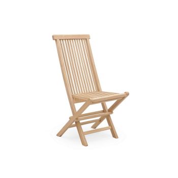 Garden Folding Chair - L63 x W45 x H89 cm - Teak