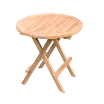 Round Picnic Table - Wood - L45 x W45 x H50 cm