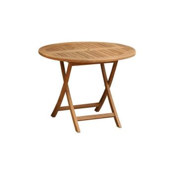 Foldable Garden Table - L80 x W80 x H75 cm - Teak