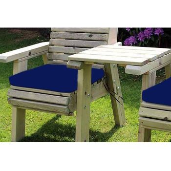 Waterproof Seat Pads - Single Navy Cushion - Outdoor Cushion for Garden Furniture