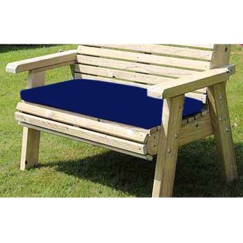 Waterproof Seat Pads - Triple - Navy Cushion - Outdoor Cushion for Garden Furniture