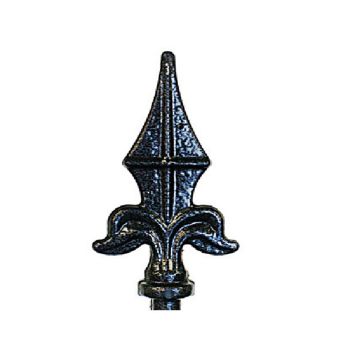 Finial Top - Decorative Top for Garden Plant Support - Solid Steel - Powder Coated Black