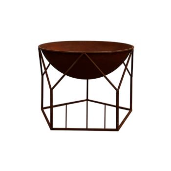 Outdoor Buckingham Firebowl - Metal - L70 x W70 x H51 cm - Rust