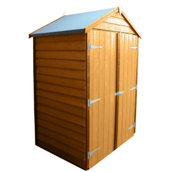 4 x 3 Feet Tool Store Double Door Garden Shed - Dip Treated
