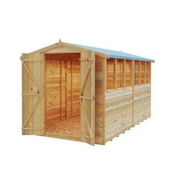 10 x 6 Feet Overlap DD Garden Shed - Dip Treated