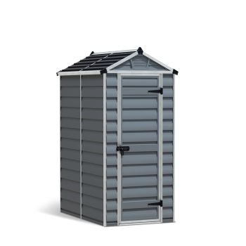 Skylight Shed 4 x 6 Dark - Polycarbonate - L176.8 x W120.7 x H203.5 cm - Dark Grey