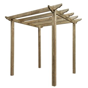 Pergola with Assembly - Timber - L240 x W240 x H276 cm