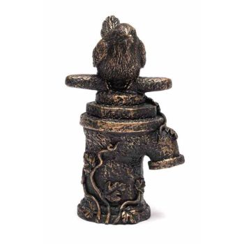 Antique Bronze Wren on Tap