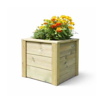 Multi Pack of 3 - Square Planters, Wooden Garden Pot/Tub for Plants - L40 x W40 x H40 cm - Fully Assembled