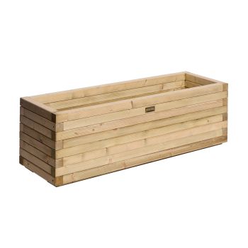 Premier Patio Trough Planter 1.2m - Timber - L40 x W120 x H37 cm - Pressure Treated
