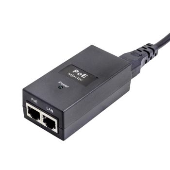 48v PoE Injector for Non PoE Networks inc 3M CAT5 Patch Cable - UK
