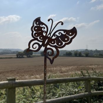 4Ft Butterfly Pin (Pack of 3) L130 x W1.8 cm - Bare Metal/Ready to Rust