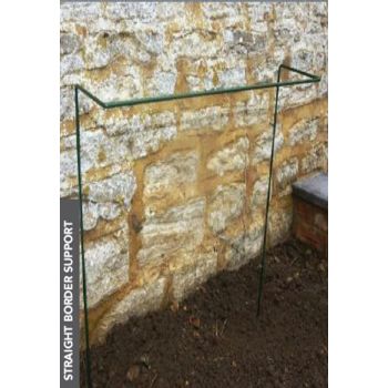 Straight Border Support Rust (Pack of 4) - L20 x W76.2 x H30 cm - Bare Metal/Ready to Rust
