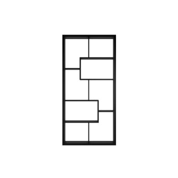 Quebec Shelving Unit - MDF - L29 x W89 x H180.5 cm - Black