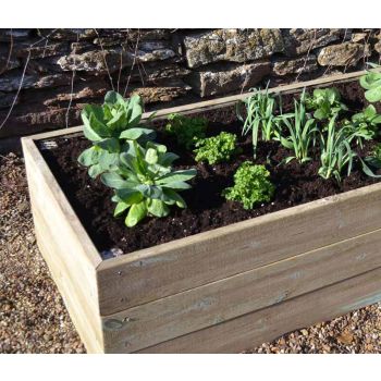 Optional Raised Base Without Slats for 6 Feet Half Growhouse