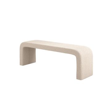 Ren Bench - Boucle - L41 x W151.5 x H50 cm - Buff