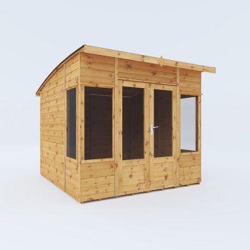 8 x 8 Feet Premium Helios Summerhouse - Timber - L295.1 x W247.6 x H215.7 cm - Brown