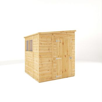 6 x 6 Feet Woodsman Shiplap Pent - Styrene - L196 x W188 x H212.5 cm