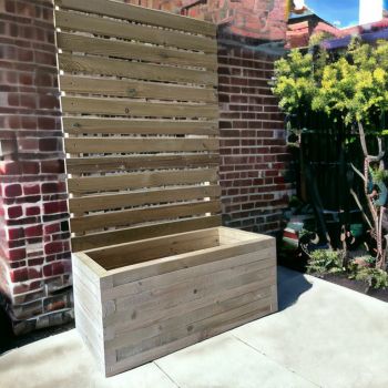 Norfolk Planter and Trellis - Wood - L120 x W40 x H150 cm