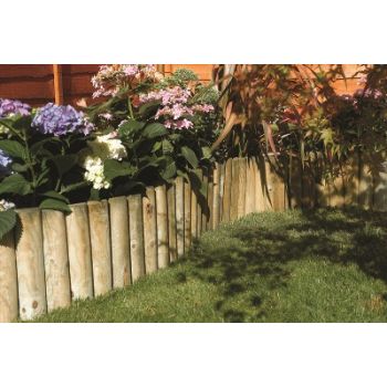 Spiked Border Roll (Pack of Four) - Timber - L180 x W30 x H15 cm