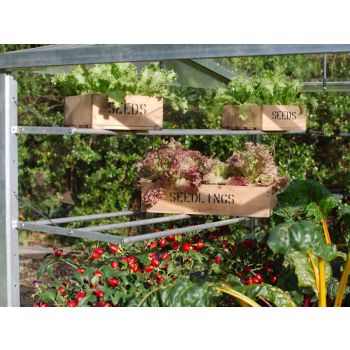 Optional Twin Seed Tray Shelves - Colour Coated