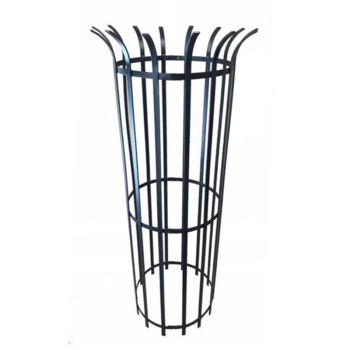 Tree Guard 450 - Garden Plant Support - Solid Steel - L61 x W61 x H147.3 cm - Bare Metal/Ready to Rust
