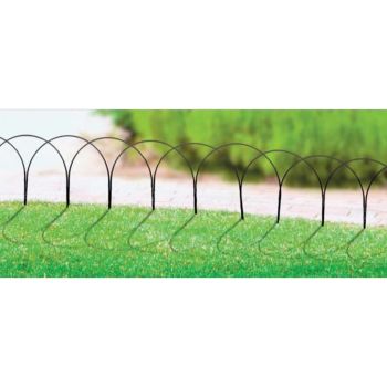 Hoop Lawn Edge (Pack of 5) - Steel - W61 x H53.3 cm - Bare Metal/Ready to Rust