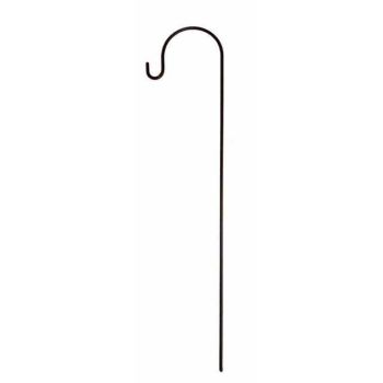 1M Crooks - Pack of 4 - Hand Made By Traditional Forge, Bird Feeding Stations - Steel - L0.6 x W0.6 x H100 cm - Powder Coated Black