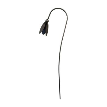 Closed Snowdrop Garden Art (Pack of 3) - Bare Metal/Ready to Rust - Steel - W6 x H100 cm