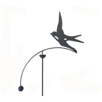 Swallow Wind Rocker Single Bare Metal/Ready to Rust - Steel - L66 x W54 x H148.5 cm